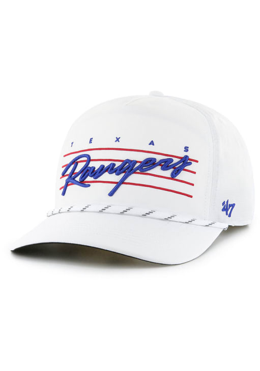 47 Texas Rangers White Downburst Hitch Adjustable Hat - 48022071
