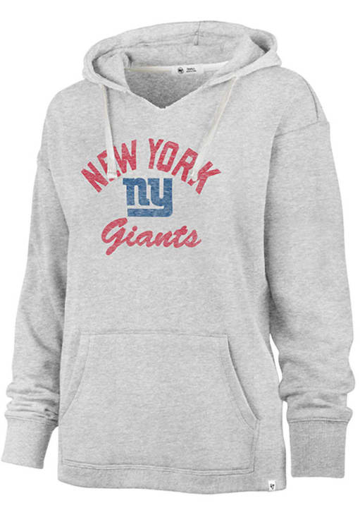 47 New York Giants Womens GREY Kennedy Hoodie - 48022153