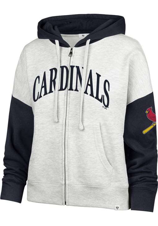 St Louis Cardinals 47 Womens GREY Ripley Long Sleeve Full Zip