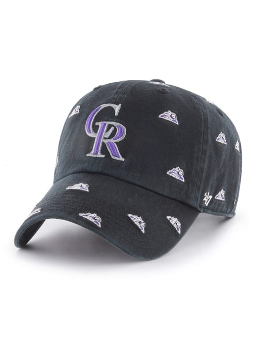 Colorado Rockies 47 Womens BLACK Confetti Clean Up  display picture 2