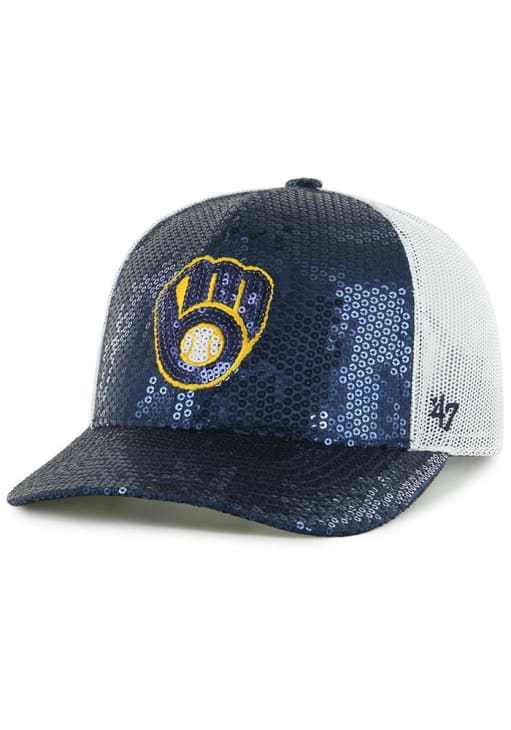 Milwaukee Brewers Embroidered Denim Baseball Cap 47 Brand Milwaukee Brewers Trucker Hat | Pacsun main image 4
