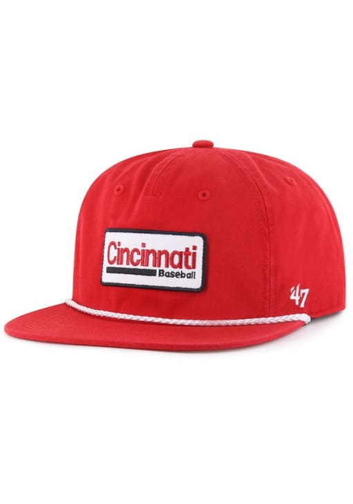 Cincinnati Reds 47 Red Pollock Rope Captain RF Snapback Hat - 48023181