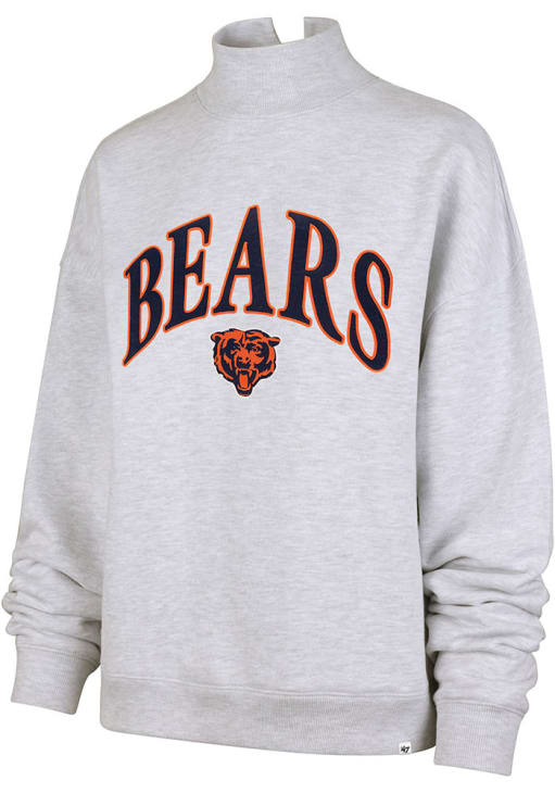 Chicago Bears 47 Crew Sweatshirt Womens GREY Vintage Long Sleeve