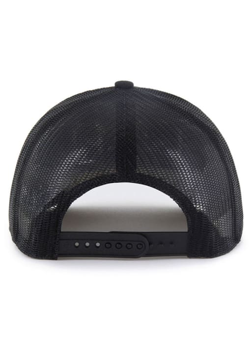 47 New York Mets BLACK Outline Trucker Adjustable Hat - 48023428