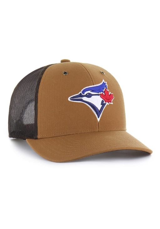 47 Toronto Blue Jays BROWN Carhartt Trucker Adjustable Hat - 48026014
