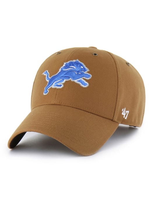 47 Detroit Lions BROWN Carhartt MVP Adjustable Hat - 48026373