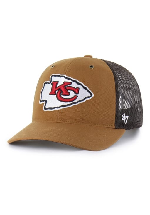 47 Kansas City Chiefs BROWN Carhartt Trucker Adjustable Hat - 48026399