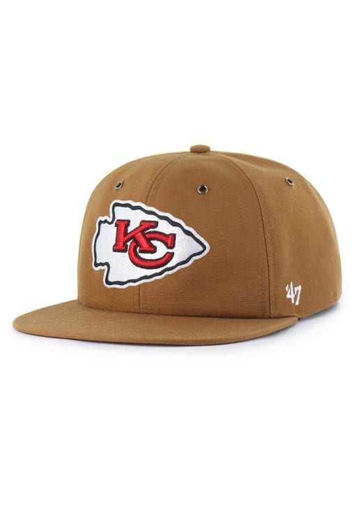 Kansas City Chiefs 47 BROWN Carhartt Captain RL Snapback Hat