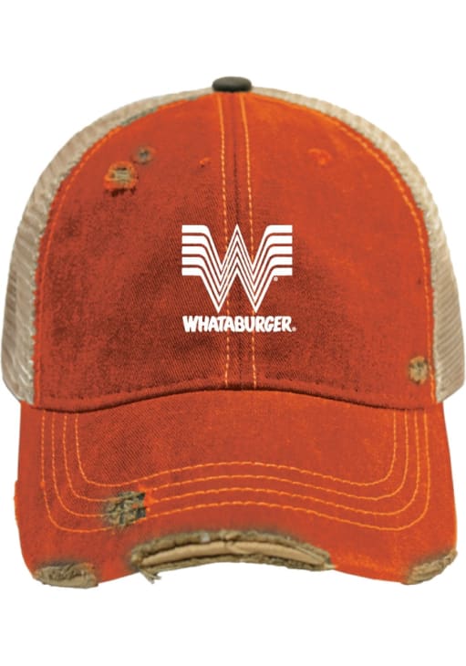 Original Retro Brand RALLY ORANGE Distressed Meshback Adjustable