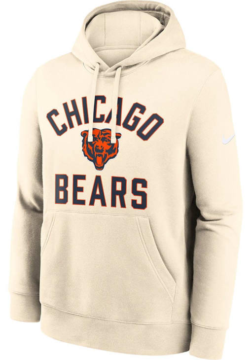 Nike Chicago Bears Mens NATURAL Heart and Soul Hoodie - 484363348