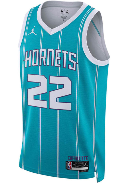 Hannes Steinbach Mens TEAL Charlotte Hornets Icon Swingman Jersey