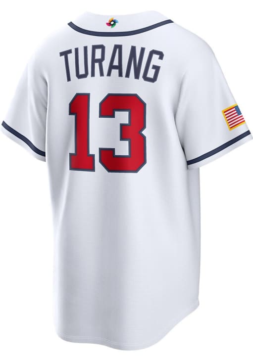 Brice Turang USA Mens White World Baseball Classic Limited