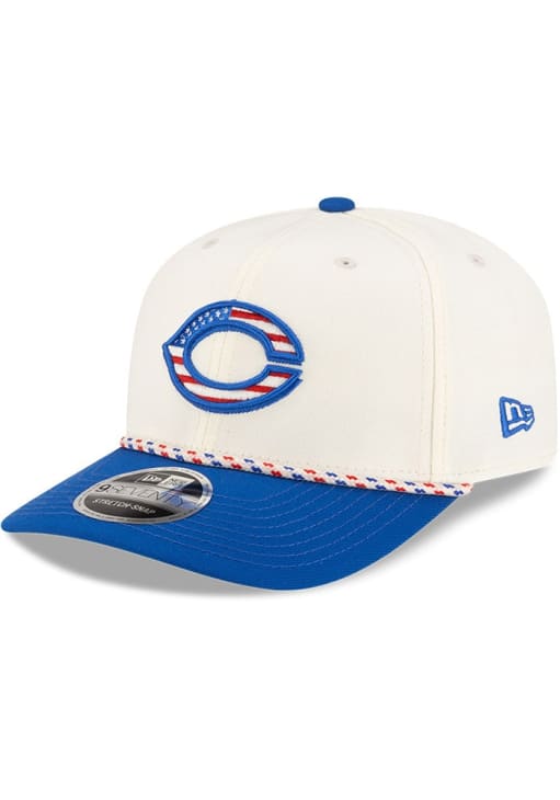 New Era Cincinnati Reds CREAM 2T Flag Rope 9SEVENTY Adjustable Hat ...