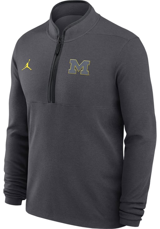 Nike Michigan Wolverines Mens ANTHRACITE DriFit Victory Color Pop