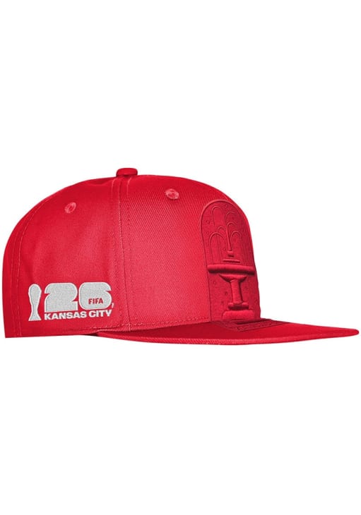 FIFA Kansas City Red 2026 FIFA World Cup Flat Brim Snapback