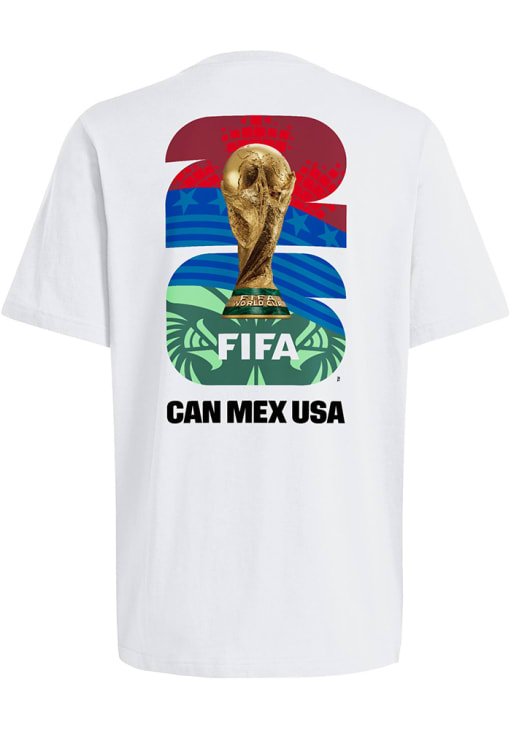 Adidas FIFA White 26 World Cup Host City Short Sleeve T Shirt