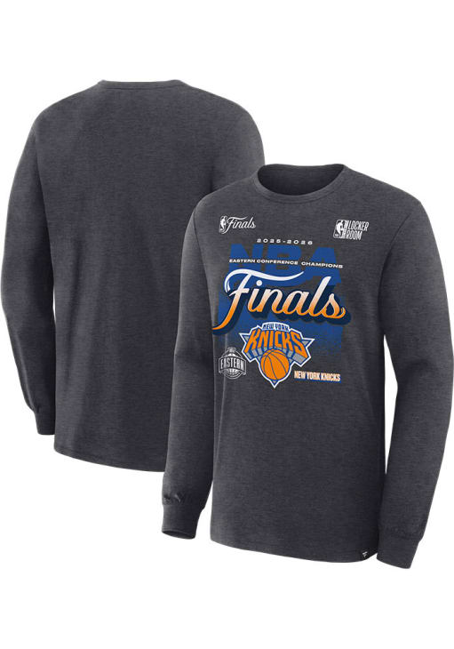 New York Knicks Conference Champions Locker Room CHARCOAL Long
