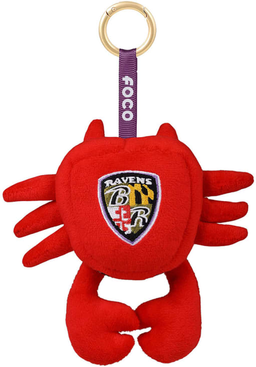 Baltimore Ravens DARKRED 6in Plush Food Backpack Clip Keychain