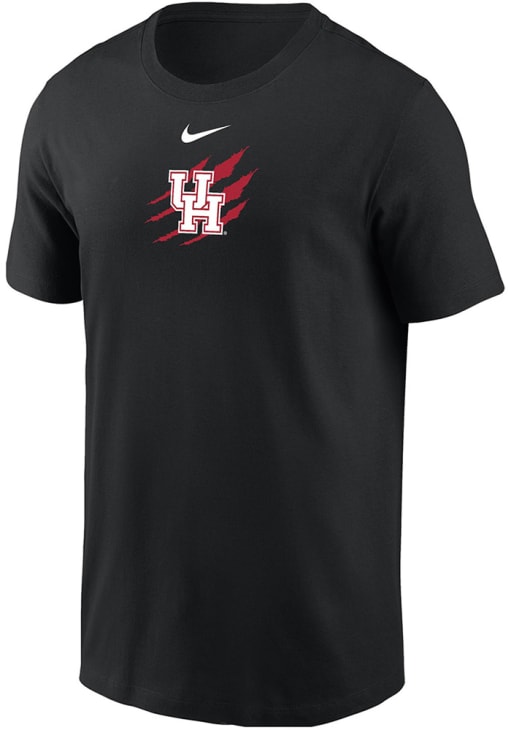 Nike Houston Cougars BLACK Claw Logo Short Sleeve T Shirt - 510481889