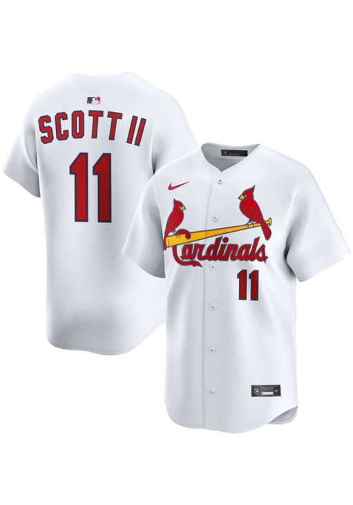Victor Scott II St Louis Cardinals Mens White Home Limited