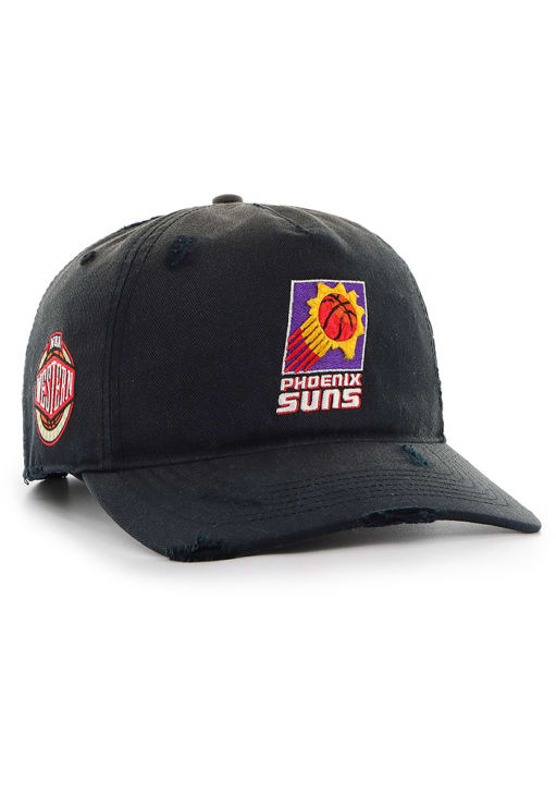 47 Phoenix Suns BLACK Hardwood Classics Worn Hitch Adjustable Hat