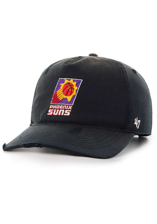47 Phoenix Suns BLACK Hardwood Classics Worn Hitch Adjustable Hat