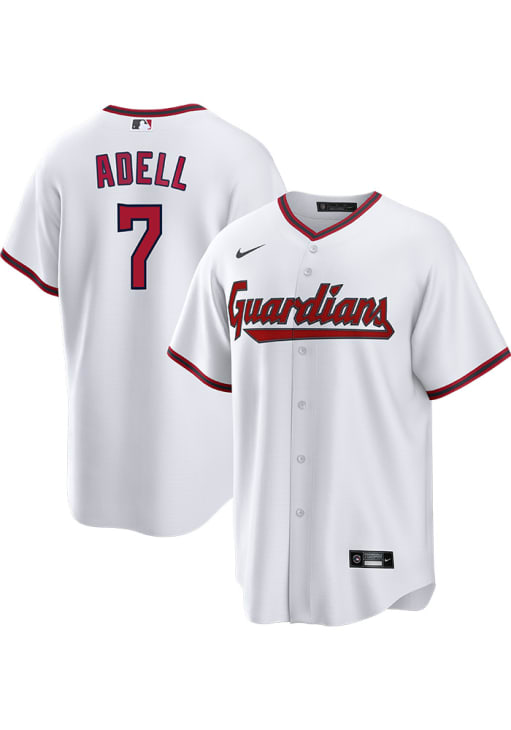 Jo Adell Cleveland Guardians Mens Replica White Home Jersey - 51284277