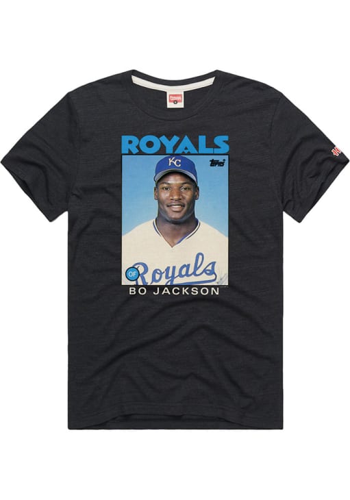 Bo Jackson Kansas City Royals BLACK Player Picture Short Sleeve