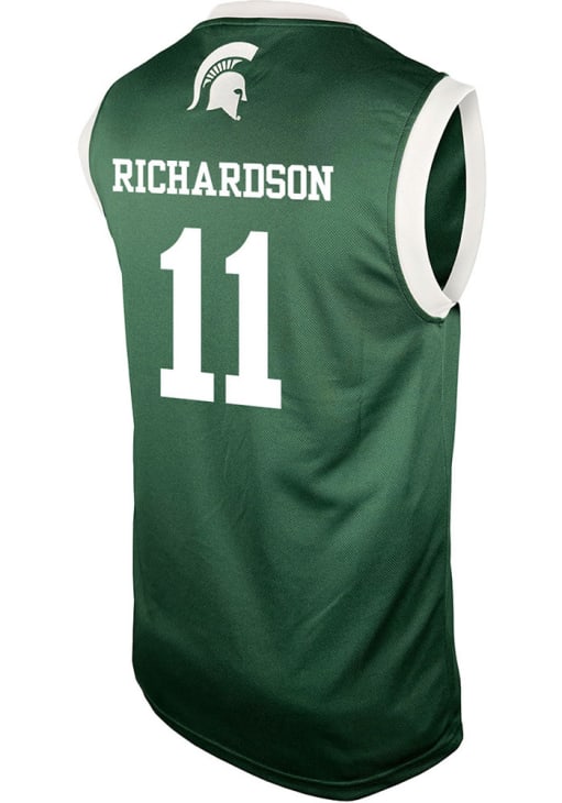 Jase Richardson Mens GREEN Michigan State Spartans NIL Basketball