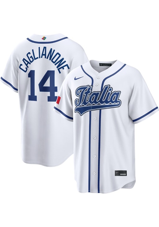 Jac Caglianone Italy Mens White World Baseball Classic Limited