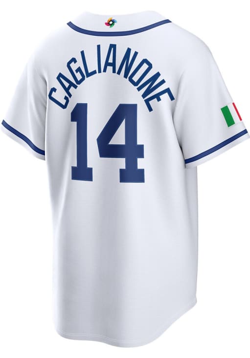 Jac Caglianone Italy Mens White World Baseball Classic Limited