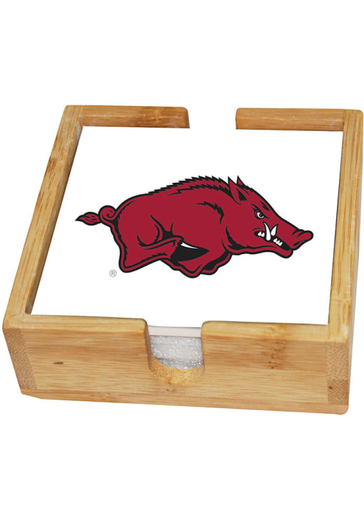 Arkansas Razorbacks Red Set of Four Coaster - 5242830