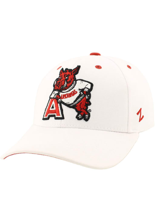 Arkansas Razorbacks Mens ZH White Zephyr Flex Hat - 5354716