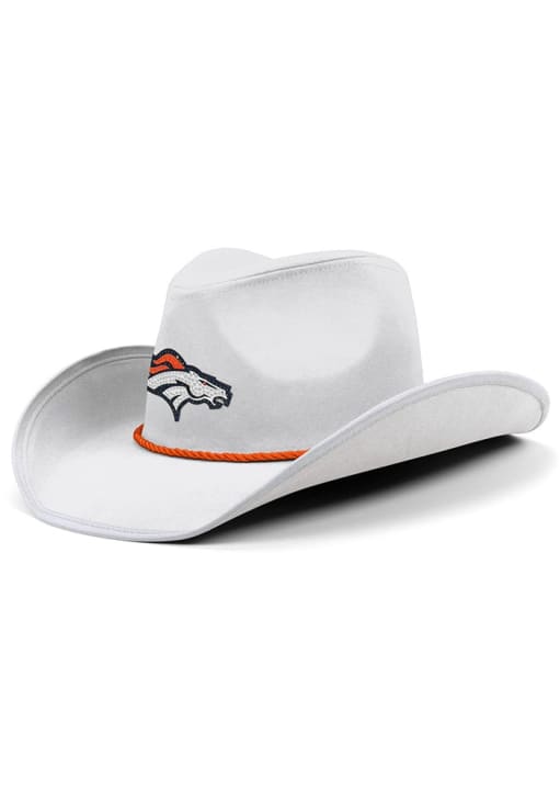 Forever Collectibles Denver Broncos White Rhinestone Cowboy 