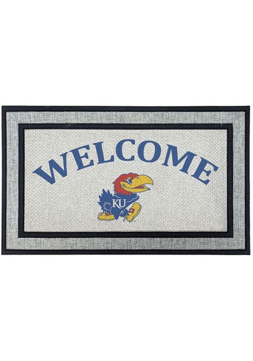 Kansas Jayhawks ASH Welcome 18x30 Door Mat - 536061111