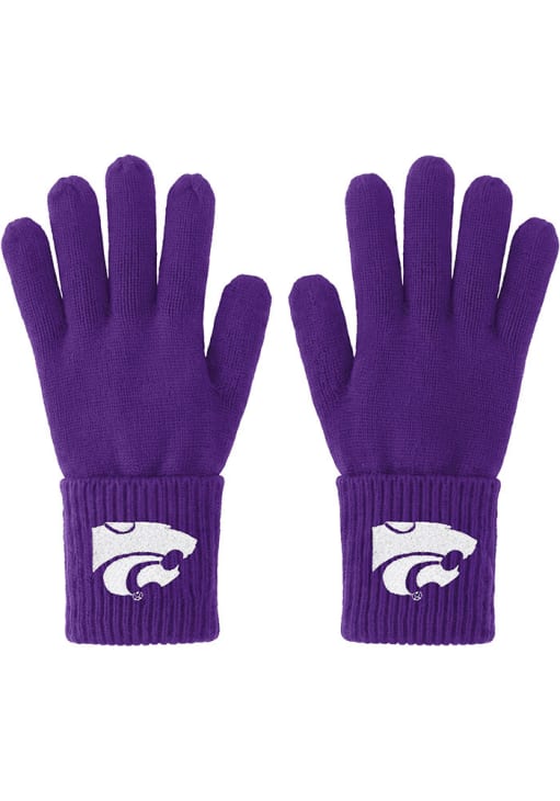 PURPLE Posh Knit K-State Wildcats Womens Gloves - 54467850