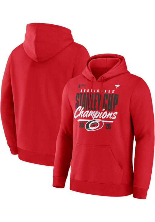 Carolina Hurricanes Mens Red 2026 Stanley Cup Champions Hoodie