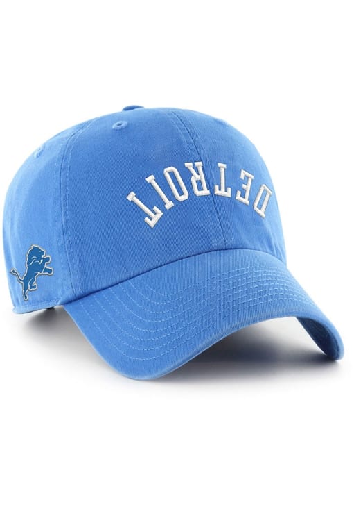 47 Detroit Lions HONOLULU BLUE Flip Script Clean Up Adjustable Hat