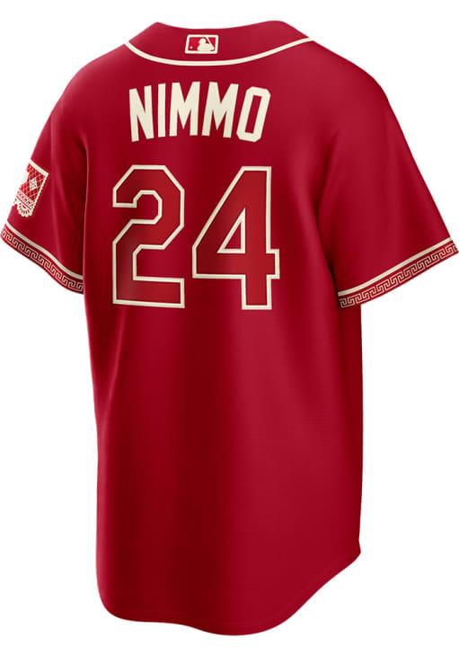 Brandon Nimmo Texas Rangers Mens Red City Connect 2.0 Limited