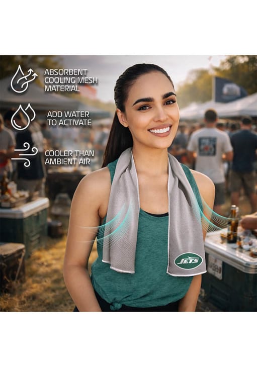 New York Jets STEEL AlphaCool Cooling Towel - 55438983
