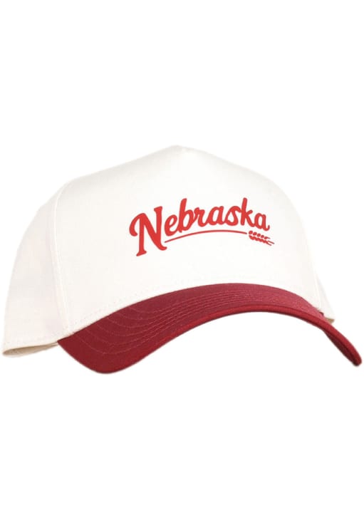 Red State Script Logo Nebraska Red State Script Two Tone Adjustable Hat - 55939577