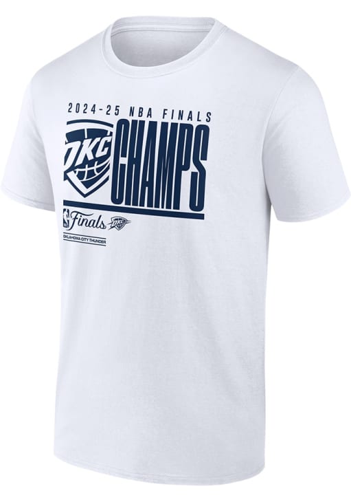 Oklahoma City Thunder White 2025 FINALS CHAMPIONS PLAYOFF