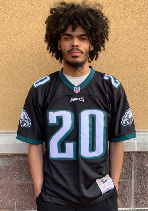 Philadelphia Eagles Brian Dawkins Mitchell and Ness BLACK 2004