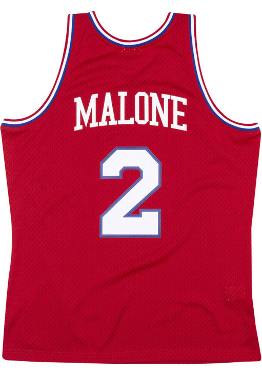 Moses Malone Philadelphia 76ers Red 82-83 Road Jersey - 56500670