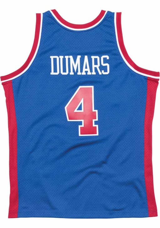 Joe Dumars Detroit Pistons BLUE 88-89 Road Jersey - 56500832
