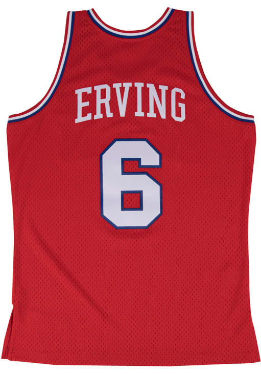 【新品】Mitchell & Ness ユニフォーム 6 ERVING レッド Mitchell&Ness（ミッチェルアンドネス） ミッチェル＆ネス