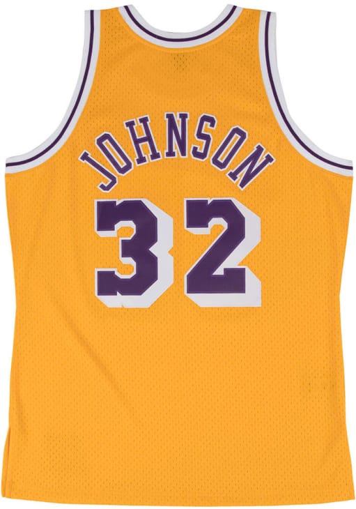 Magic Johnson Los Angeles Lakers GOLD 84-85 Home Jersey - 56501049