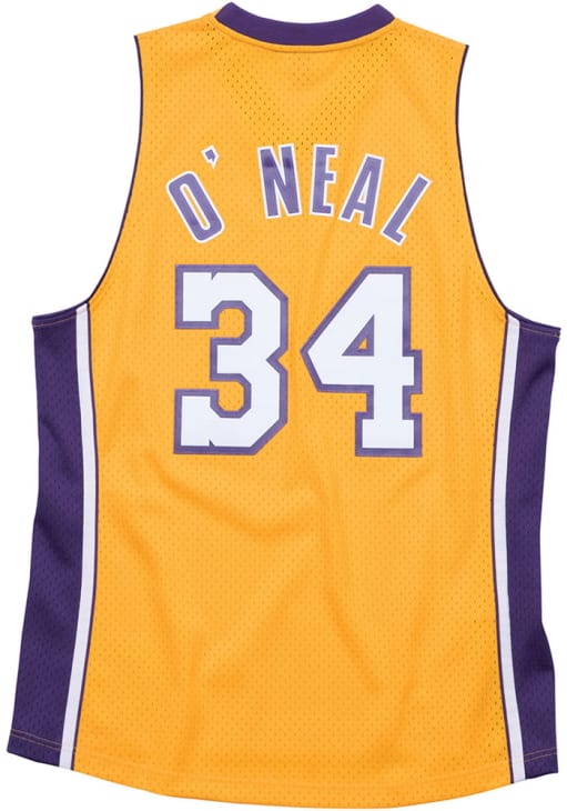Shaquille O'Neal Los Angeles Lakers GOLD 99-00 Home Jersey - 56501051