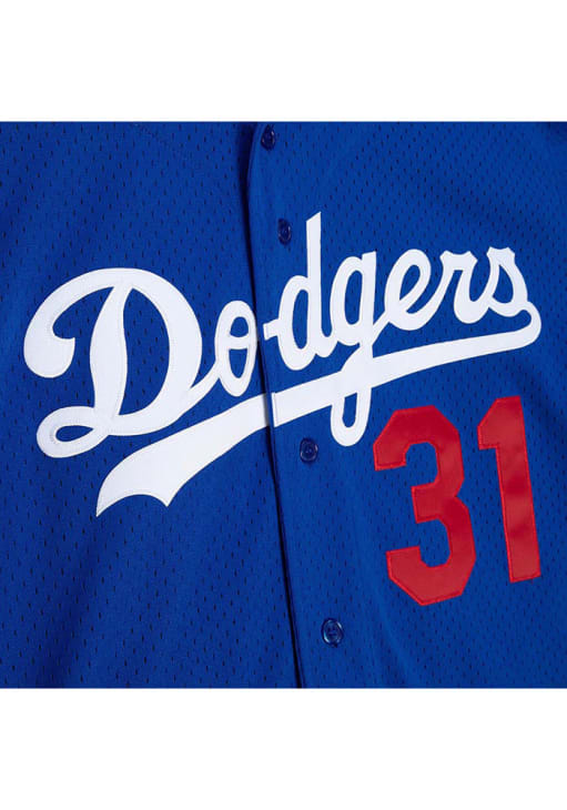 Los Angeles Dodgers Mike Piazza Mitchell and Ness ROYAL Batting