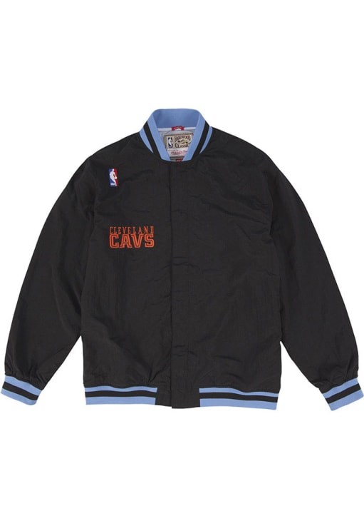 Mitchell and Ness Cleveland Cavaliers Mens BLACK Authentic Warm Up 